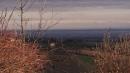 colline reggiane sulla pianura padana verso le alpi