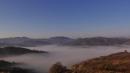 la valle della campola nella nebbia