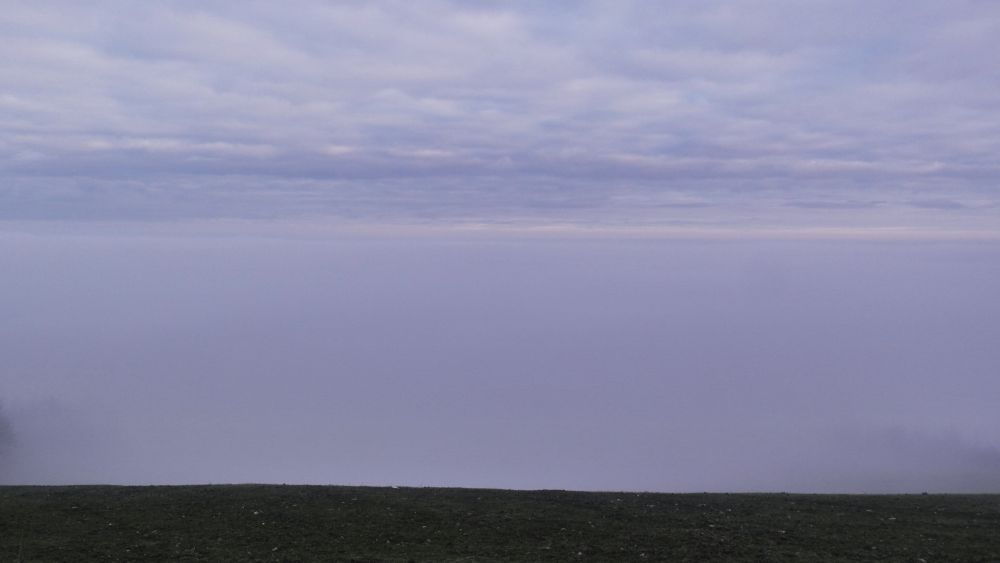 nebbia verso la pianura padana da Vezzano