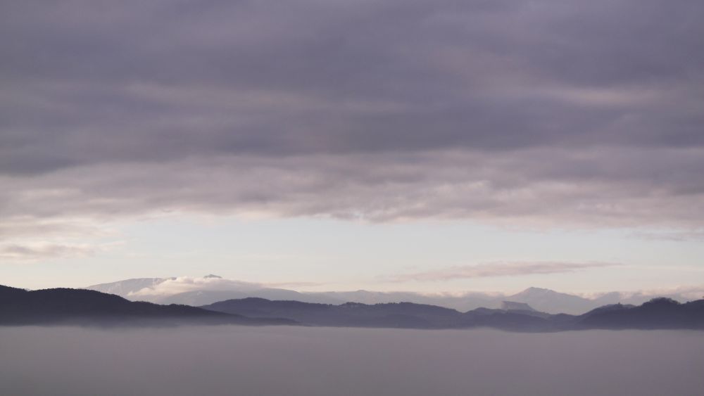 nebbia a Natale appennino reggiano da Vezzano