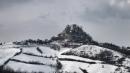 castello di canossa neve e freddo